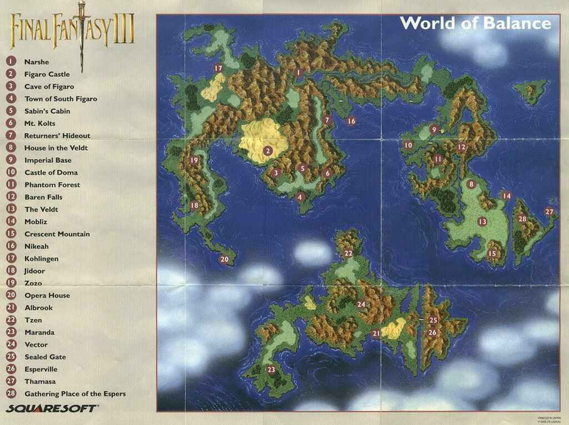 Illustration for article titled Final Fantasy VI explores human pain through its shattered geography